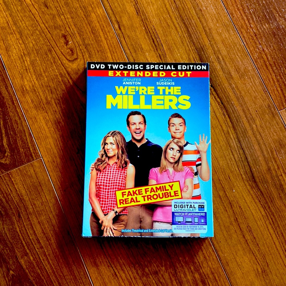 New DVD “We’re The Millers” with Jennifer Aniston & Jason Sudeikis.